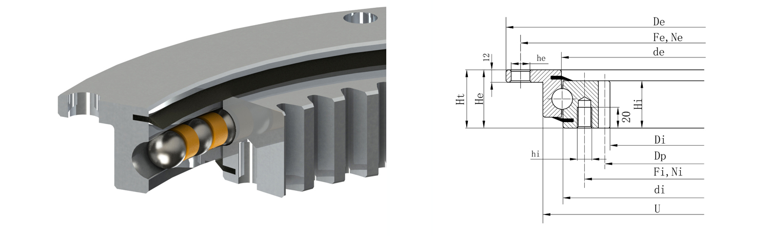 法蘭式轉(zhuǎn)盤(pán)軸承的特點(diǎn)及用途是什么？在安裝過(guò)程中有哪些問(wèn)題？